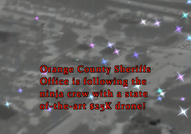 Sheriff Demings Orange County Deputies Deploy State-of-the-Art Drone Technology To Track the Ninjas Every Move. 