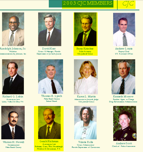 Here's the level of outright corruption in Palm Beach County even to this very day. Jerry Richman is the Treasurer of the Criminal Justice Commission at the very same time he's the attorney for Colombo mafia crime family member John Staluppi. Staluppi's got the mob back on its feet in Palm Beach County. Steven Burdelski also a CJC member has been compromised by Ric Bradshaw who gave his young son Steven a great job at PBSO with all the benefits and more! Former State Attorney also works for Bradshaw at PBSO. As Churchlady used to say,"Well! Isn't that special!!!" 2015 Naples Ninja News. All rights reserved. 
